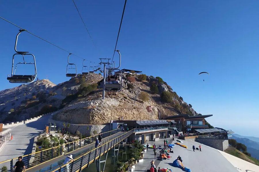 Take the cable car from Oludeniz to the summit of Babadag